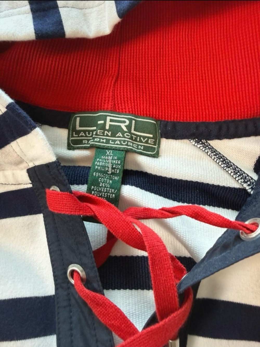 Ralph Lauren Active nautical-striped hooded shirt - Picture 3 of 4